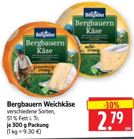 Bergbauern Weichkäse