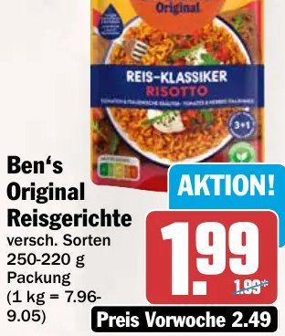 Ben's Original Reisgerichte