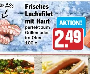 Frisches Lachsfilet mit Haut