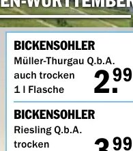 BICKENSOHLER Müller-Thurgau Q.b.A.