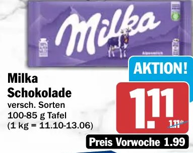 Milka Schokolade