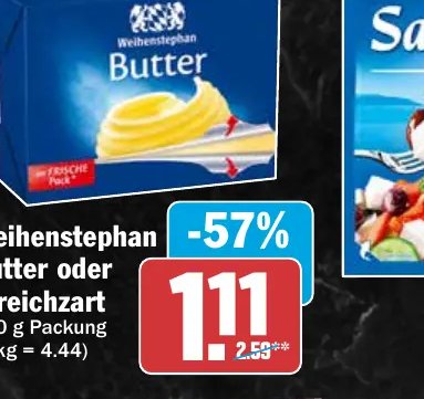 Weihenstephan Butter oder Streichzart