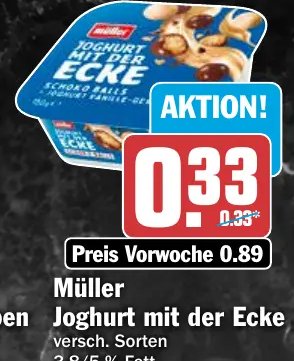 Müller Joghurt mit der Ecke