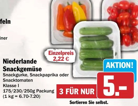 Niederlande Snackgemüse