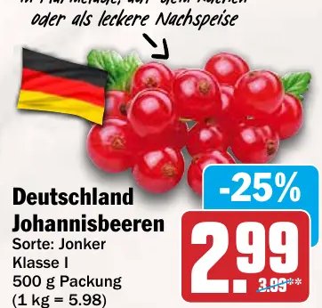 Deutschland Johannisbeeren