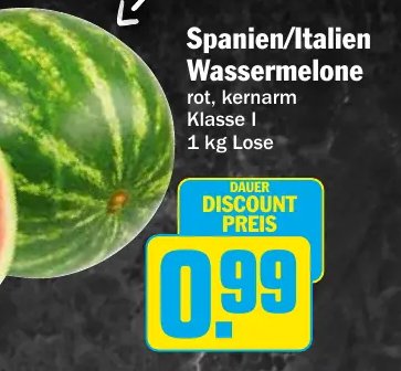 Spanien/Italien Wassermelone