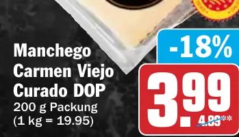 Manchego Carmen Viejo Curado DOP