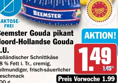 Beemster Gouda pikant Noord-Hollandse Gouda g.U.