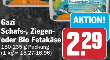 Gazi Schafs-, Ziegen- oder Bio Fetakäse