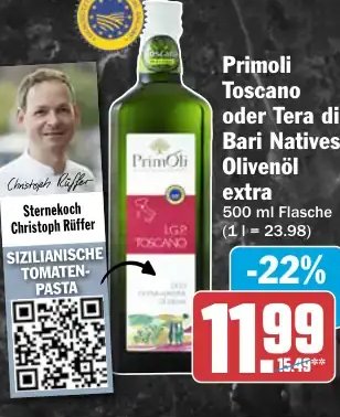 Primoli Toscano oder Tera di Bari Natives Olivenöl extra