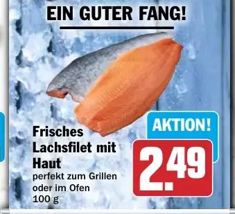 Frisches Lachsfilet mit Haut