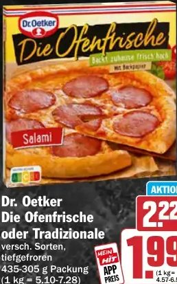 Dr. Oetker Die Ofenfrische oder Traditionale