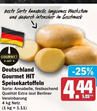 Deutschland Gourmet HIT Speisekartoffeln