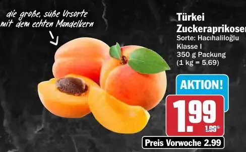 Türkei Zuckeraprikosen