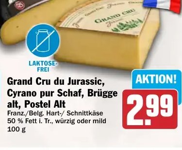 Grand Cru du Jurassic, Cyrano pur Schaf, Brügge alt, Postel Alt