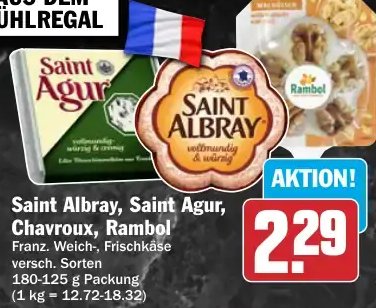 Saint Albray, Saint Agur, Chavroux, Rambol