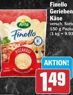 Finello Geriebener Käse