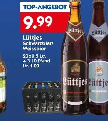 Lüttjes Schwarzbier/Weissbier