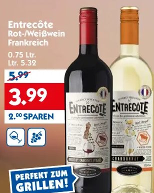 Entrecôte Rot-/Weißwein Frankreich