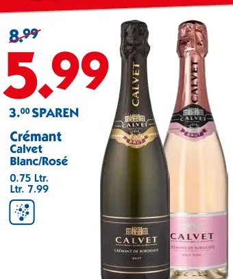 Crémant Calvet Blanc/Rosé