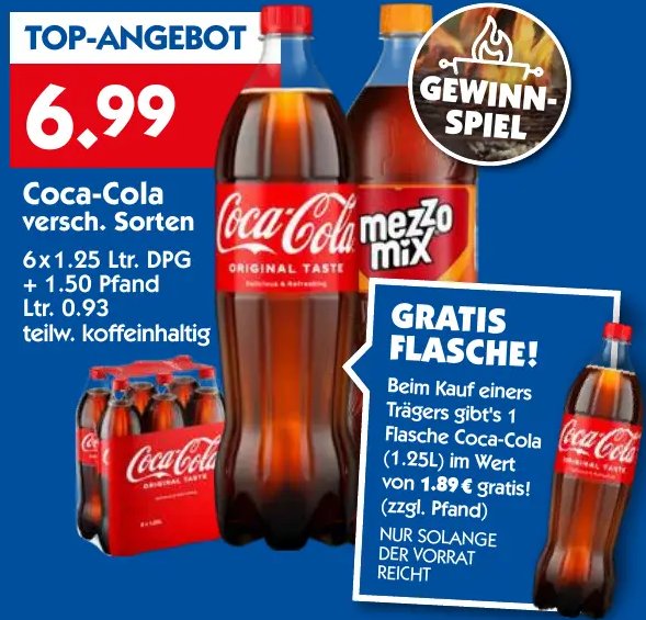 Coca-Cola versch. Sorten
