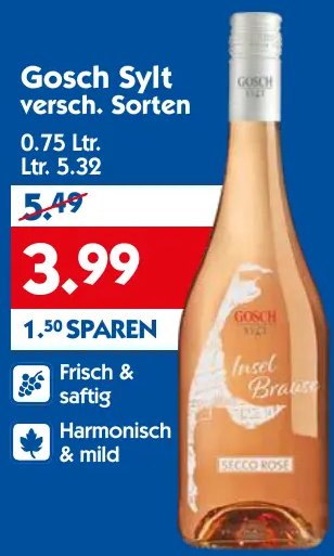 Gosch Sylt versch. Sorten