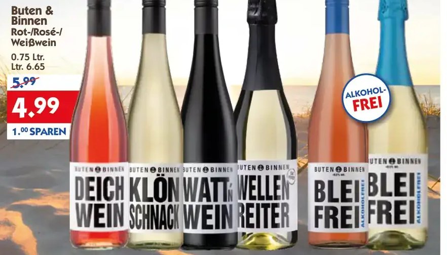 Buten & Binnen Rot-/Rosé-/Weißwein