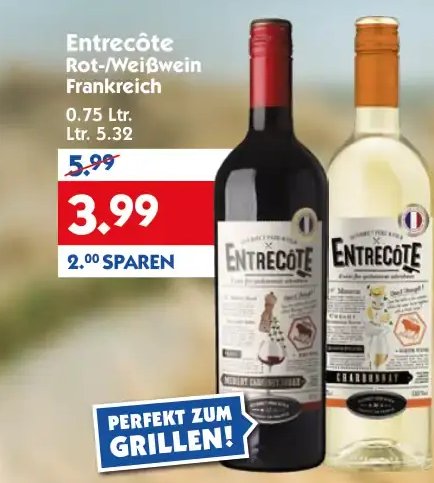 Entrecôte Rot-/Weißwein