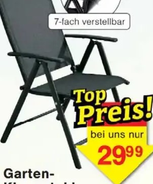 Garten-Klappstuhl