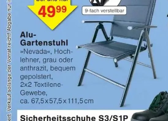 Alu-Gartenstuhl