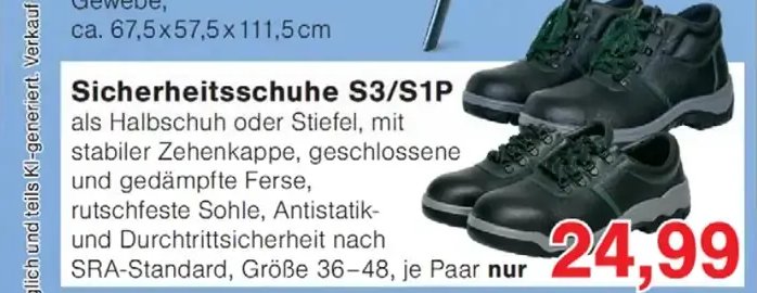 Sicherheitsschuhe S3/S1P