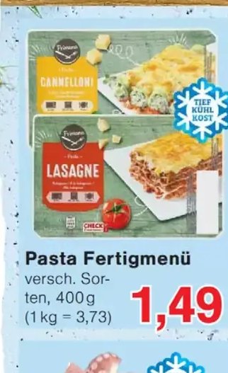 Pasta Fertigmenü