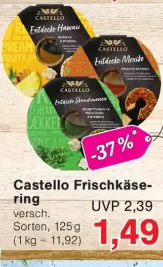 Castello Frischkäsering