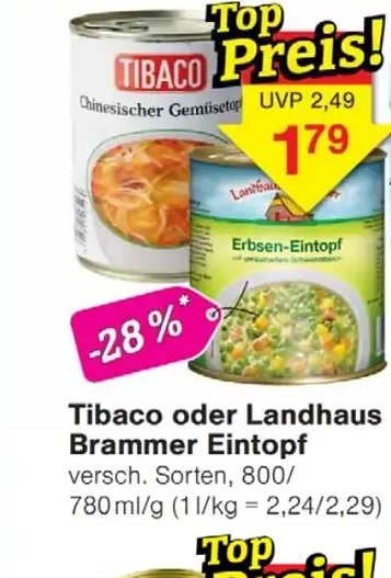 Tibaco oder Landhaus Brammer Eintopf