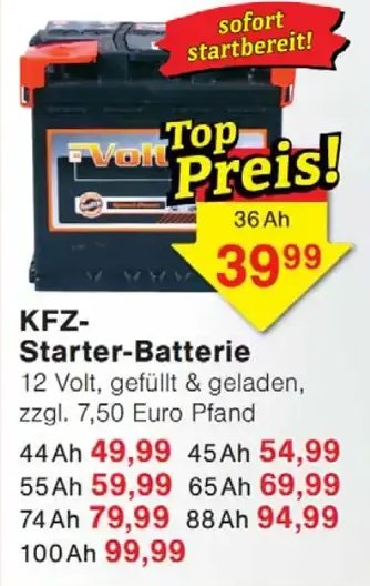 KFZ-Starter-Batterie