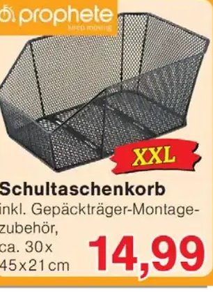 Schultaschenkorb