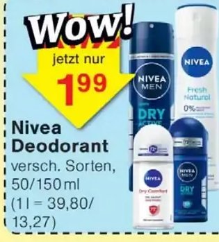 Nivea Deodorant