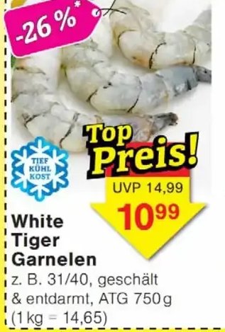 White Tiger Garnelen