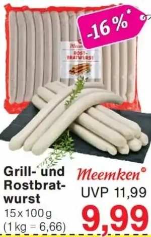 Grill- und Rostbratwurst