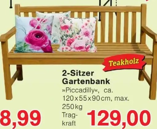 2-Sitzer Gartenbank