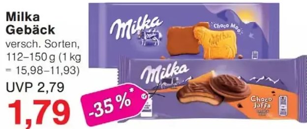 Milka Gebäck
