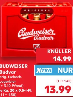 BUDWEISER Budvar