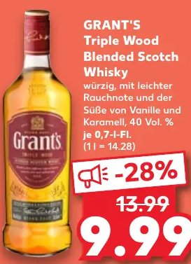 GRANT'S Triple Wood Blended Scotch Whisky