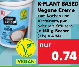 K-PLANT BASED Vegane Creme