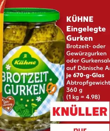 KÜHNE Eingelegte Gurken