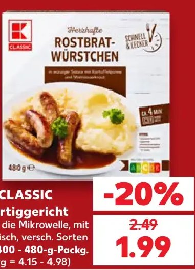 K-CLASSIC Fertiggericht