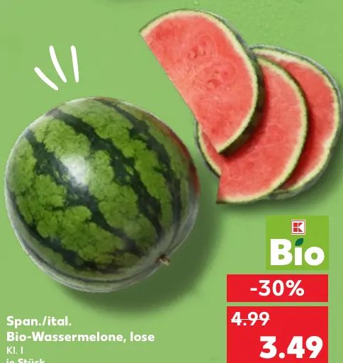 Bio-Wassermelone