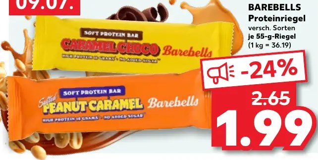 BAREBELLS Proteinriegel