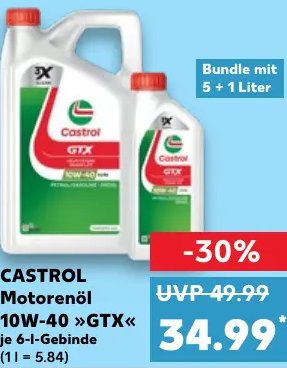 CASTROL Motorenöl 10W-40 »GTX«