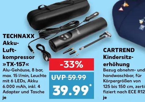 TECHNAXX Akku-Luftkompressor »TX-157«